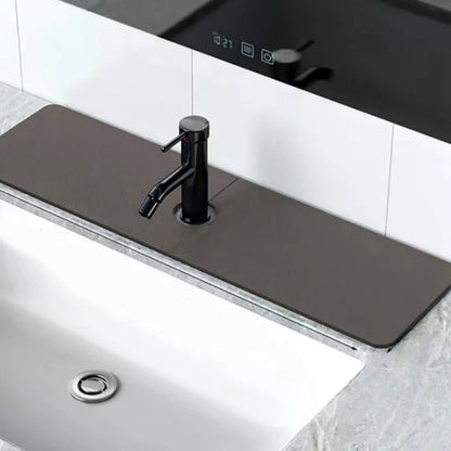 Faucet Splash Guard Mat – Absorbent Sink Countertop Water Pad for Bathroom & Kitchen