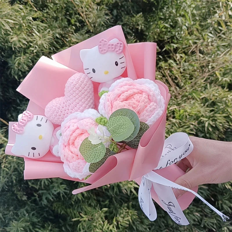Hello Kitty Plush Bouquet Rose Flower Gift