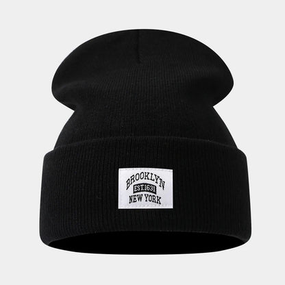 Brooklyn New York Knit Beanie – Unisex Winter Skull Cap