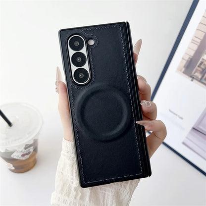 Samsung Galaxy Z Fold Vegan Leather MagSafe Case – Wireless Charging Compatible