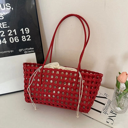 Vegetable Basket Women Straw Bags