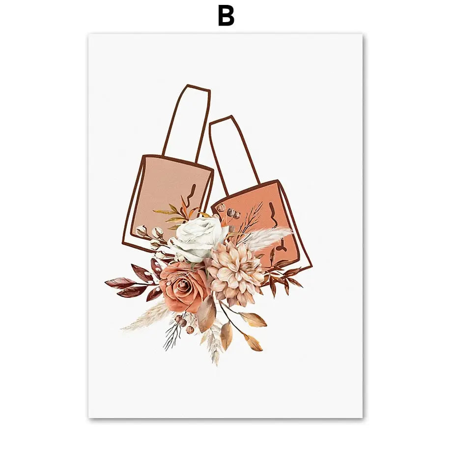 Beauty Salon Wall Art Print – Nordic Boho Nail Salon Poster