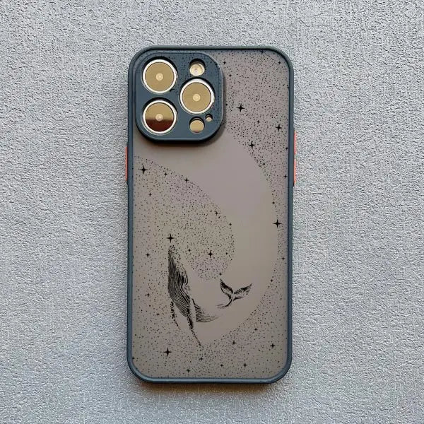 Manta Ray Dotted Art Phone Case – iPhone 17 16 15 14 13 12 11 Pro Max