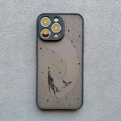 Manta Ray Dotted Art Phone Case – iPhone 17 16 15 14 13 12 11 Pro Max