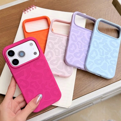 Liquid Silicone Leopard Print iPhone Case – iPhone 11 to 17 Series