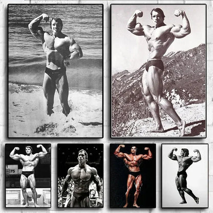 Arnold Schwarzenegger Motivational Gym Poster – Bodybuilding Wall Art