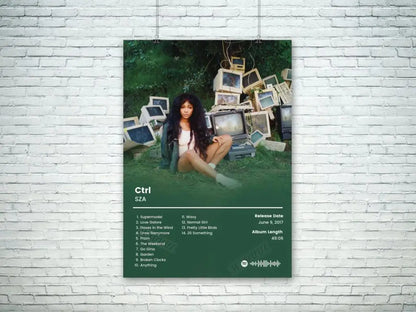 Hip Hop Music Album Poster – Canvas Wall Art Print