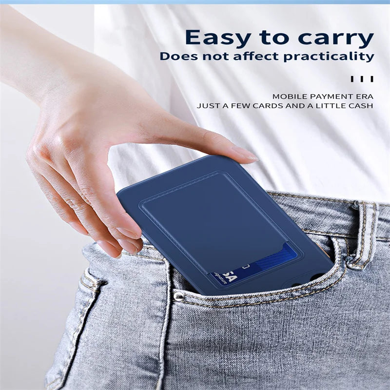 Silicone Card Holder iPhone Case – Wallet Slot Back Cover