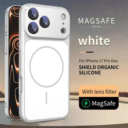 MagSafe Liquid Silicone iPhone Case with Lens Filter – iPhone 13 to 17 Series