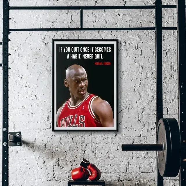 Kobe Bryant Inspirational Basketball Wall Art Poster – Slam Dunk Sports Decor