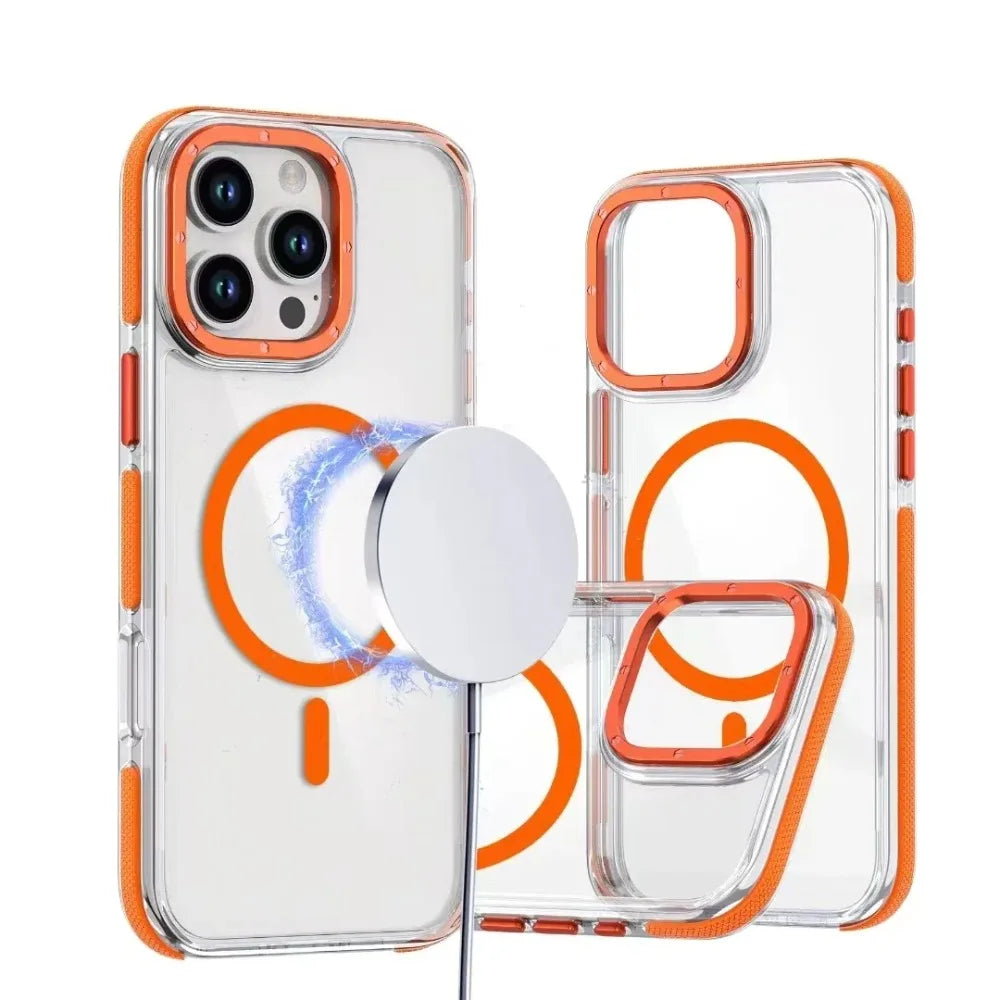 MagSafe Clear iPhone Case – Shockproof Wireless Charging Cover