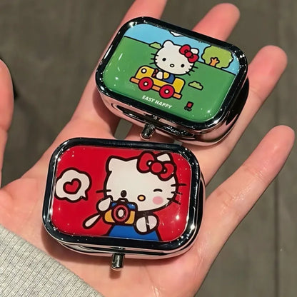 Hello Kitty Metal Pill Box Jewelry Case