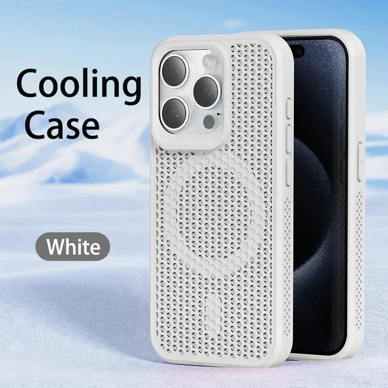 Cooling MagSafe Mesh iPhone Case – Heat Dissipation Breathable Cover
