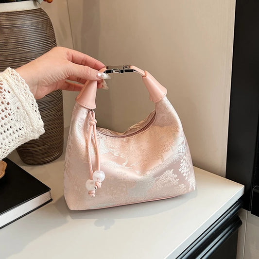 Fashionable Chinese Embroidery Handbag Brand Versatile Shoulder Bag