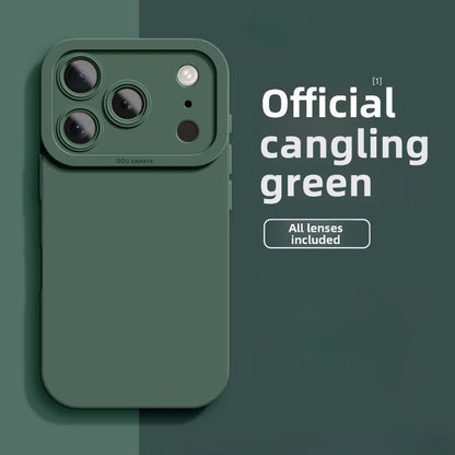 Liquid Silicone iPhone Case with Camera Lens Protection