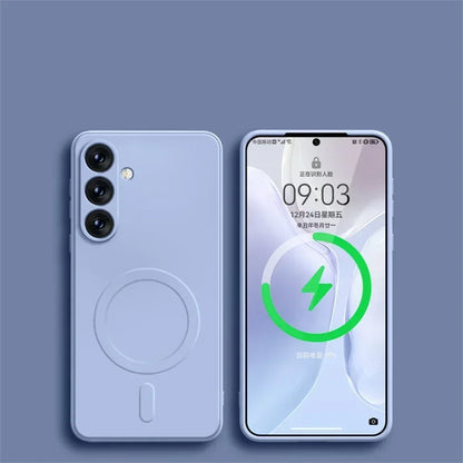 Magnetic MagSafe Silicone Case for Samsung Galaxy S26 S25 S24 S23 S22 S21 A Series