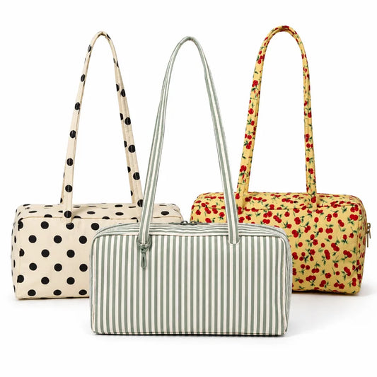 Women Eco-friendly Nylon Polka Dot Shoulder Bag
