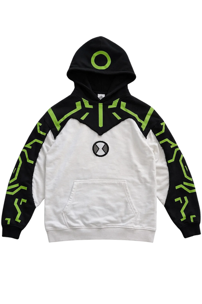 Alien Patchwork Embroidered Hoodie – Women's Streetwear Sweatshirt