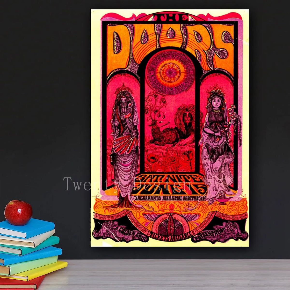The Doors Vintage Concert Poster – Retro Rock Music Wall Art
