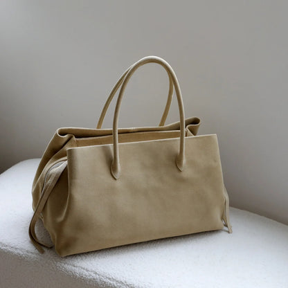 Genuine Leather Tote Bag for Women – Luxury Cowhide Handbag
