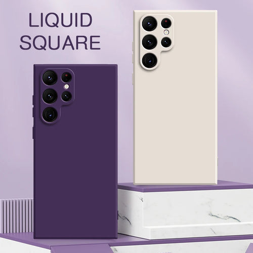 Liquid Silicone Samsung Case – Square Edge, Galaxy S20–S23 & Note 20