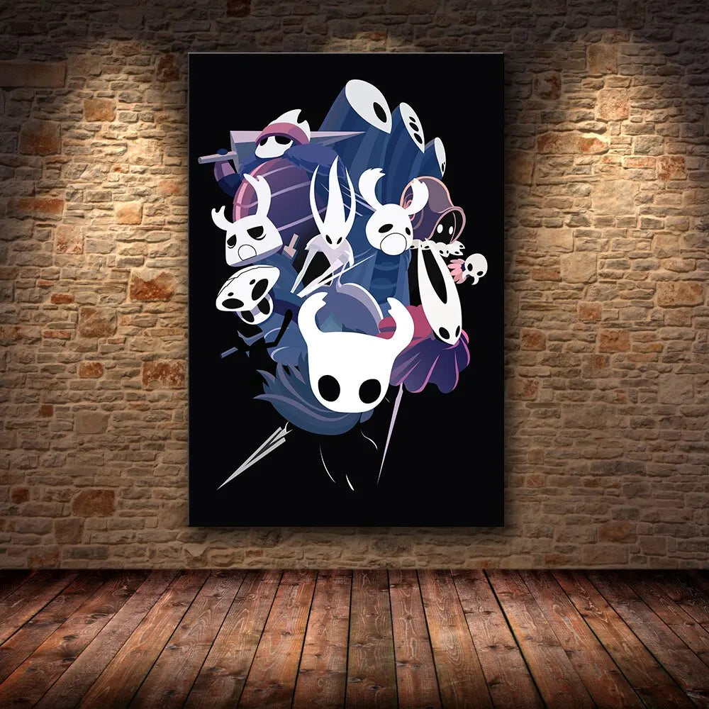 Hollow Knight Hornet Canvas Poster – Video Game Wall Art Print