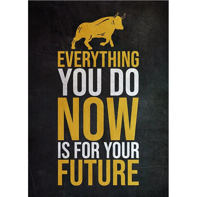 Stock Trading Motivational Wall Art Poster – Buy Fear Sell Greed