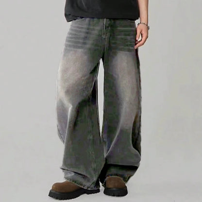 Baggy Wide Leg Men's Jeans – Street Style Loose Fit Denim Pants