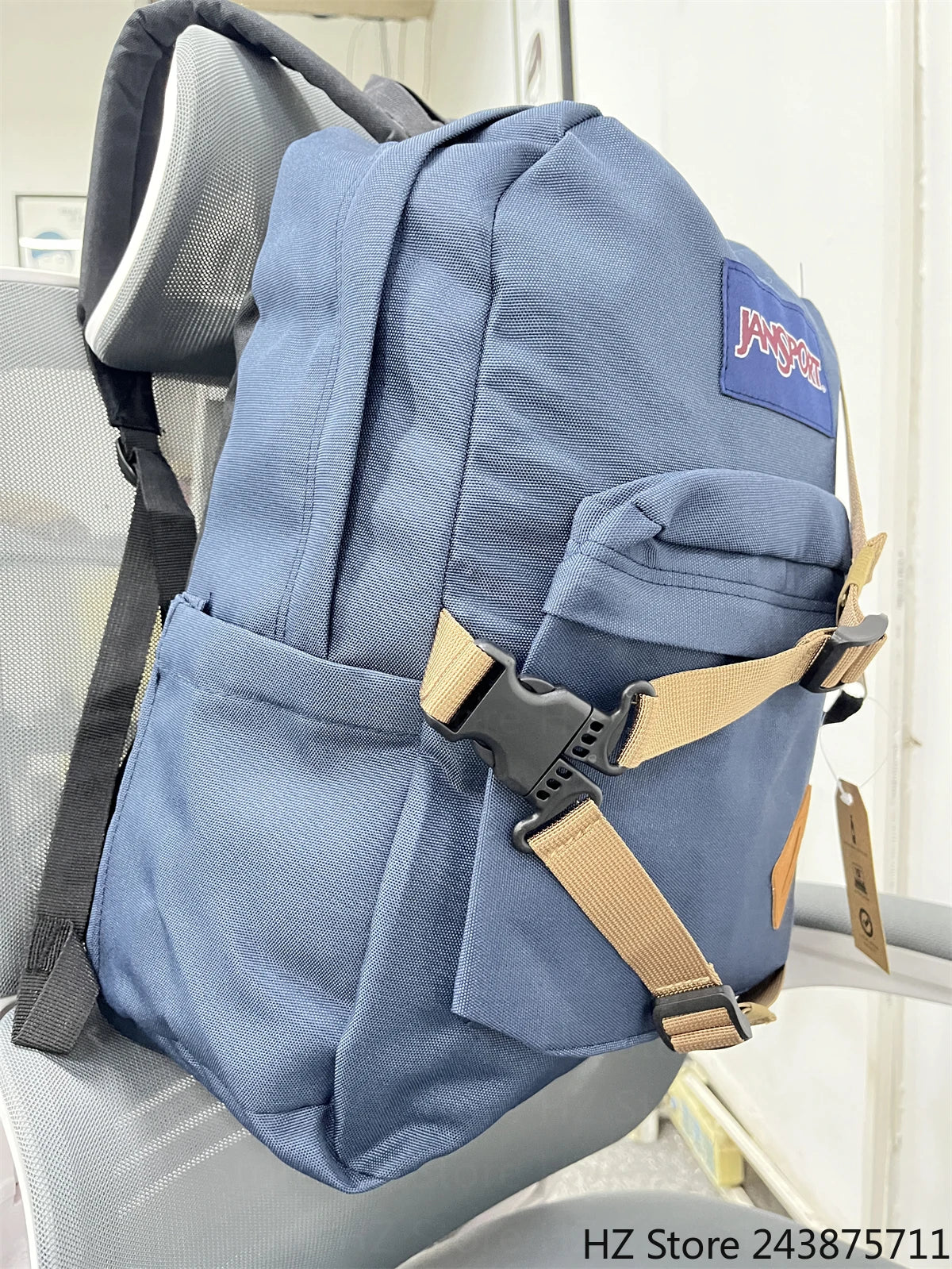 Canvas & Denim Backpack – Large School Bookbag for Men Women