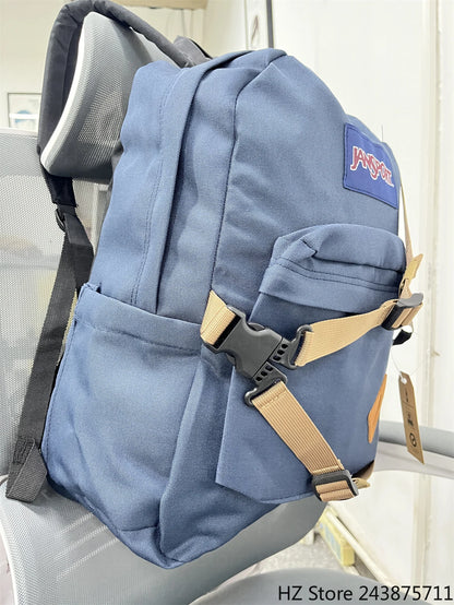 Canvas & Denim Backpack – Large School Bookbag for Men Women