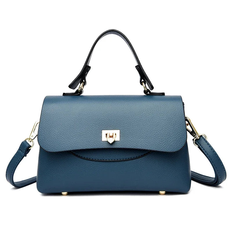 Designer Leather Handbag for Women – Multilayer Crossbody Shoulder Bag