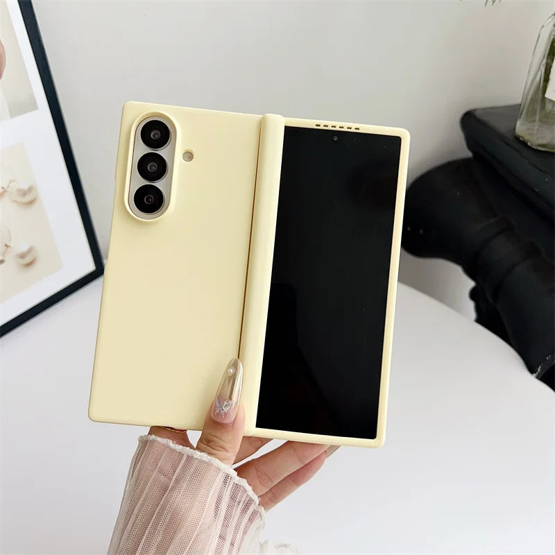 Samsung Galaxy Z Fold Case – Soft-Touch Solid Color Full Cover