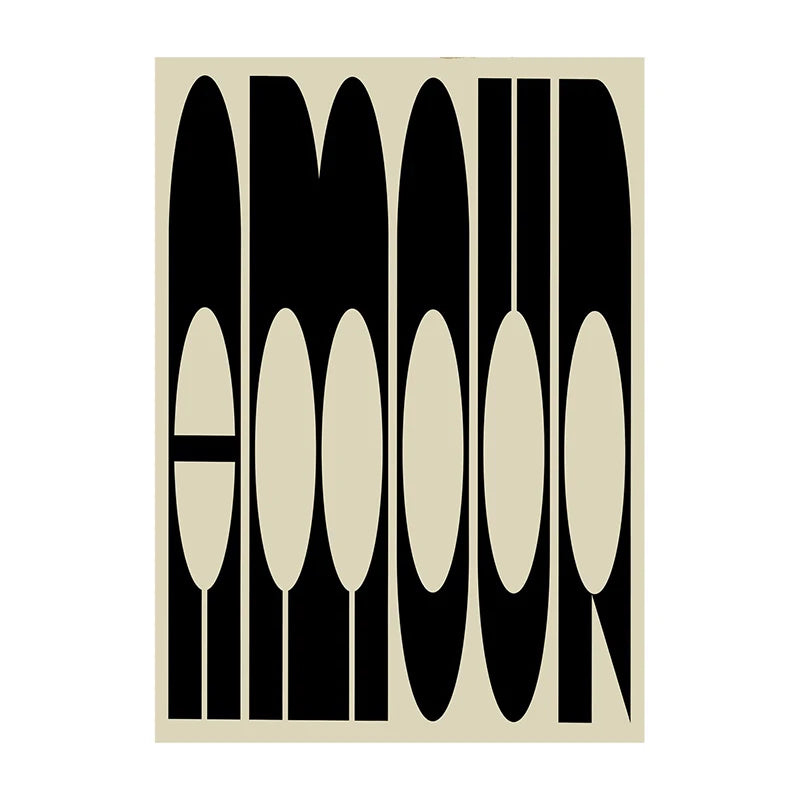 Bold Typography Wall Art Poster – Modern Minimalist Print