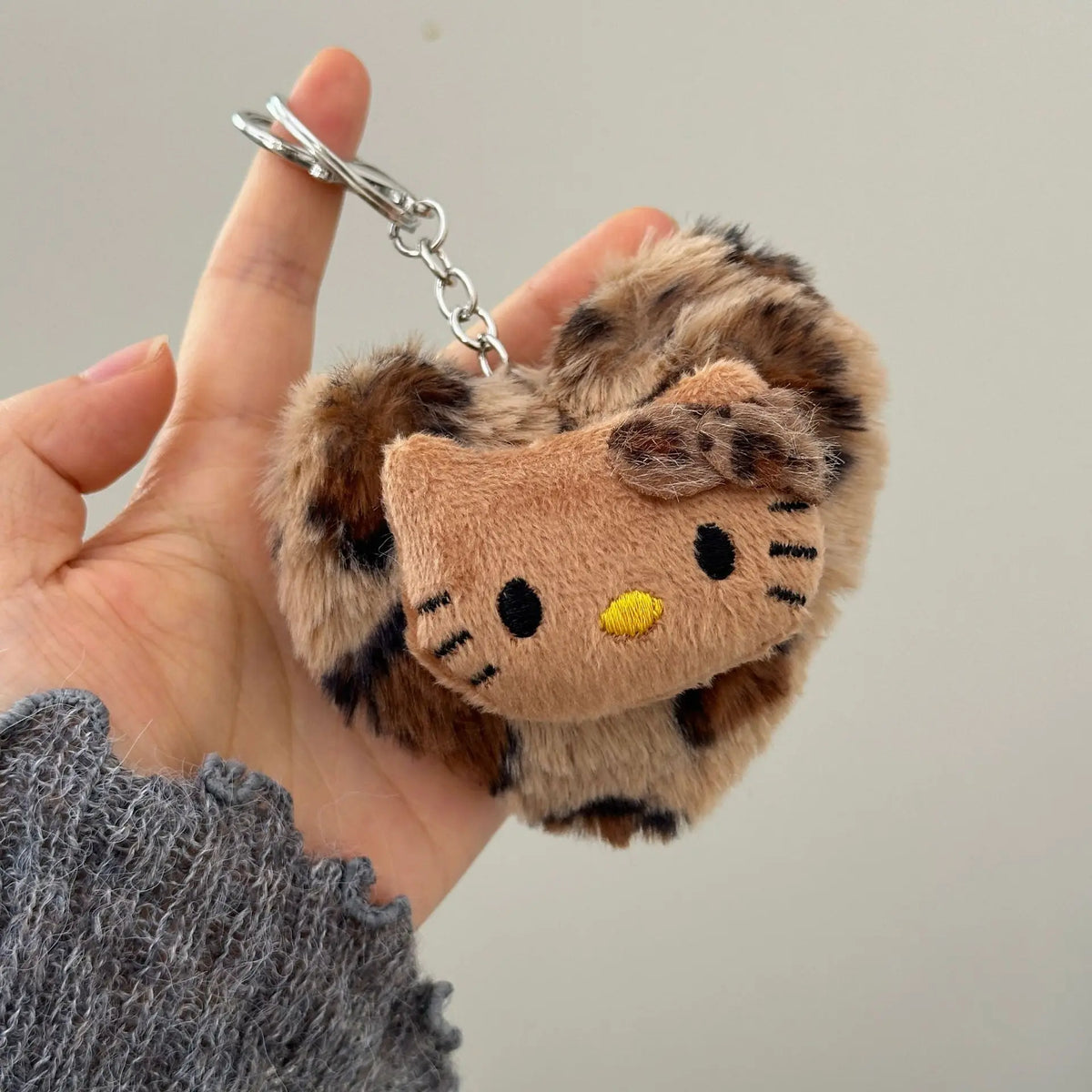 Hello Kitty Leopard Bag Keychain Pendant