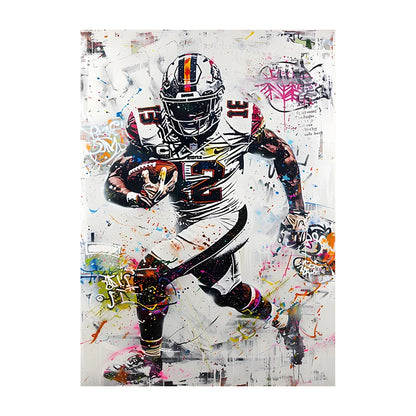 Graffiti Lion Art Poster – Colorful Abstract Canvas Wall Print