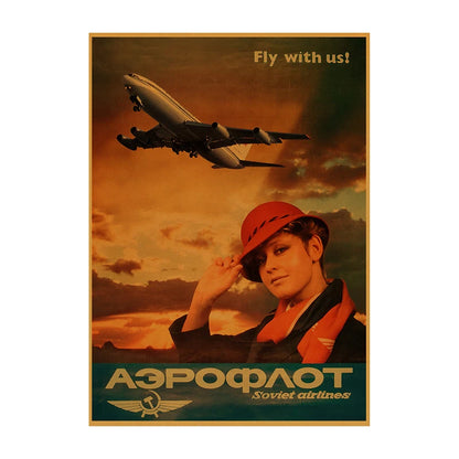 Soviet USSR Vintage Poster Wall Art Print – Retro CCCP Canvas Decor