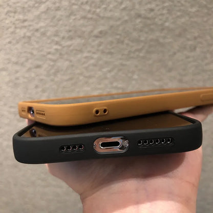 Matte Silicone iPhone Case with Camera Lens Protection