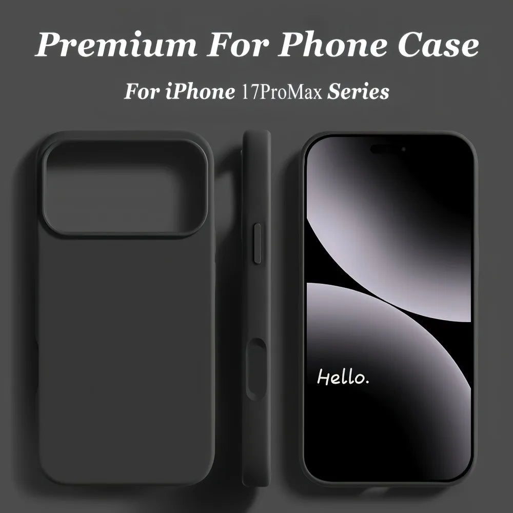 Liquid Silicone iPhone Case – Shockproof Soft TPU Cover