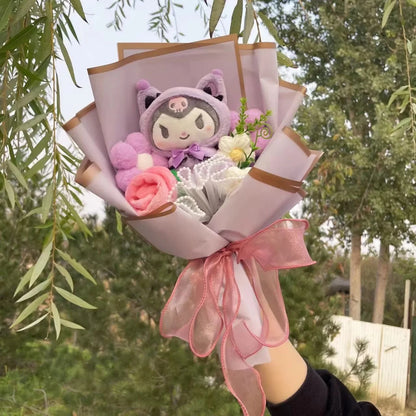 Sanrio Plush Flower Bouquet Gift
