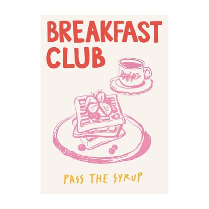 Minimalist Kitchen Wall Art Poster – Food Print for Home Decor