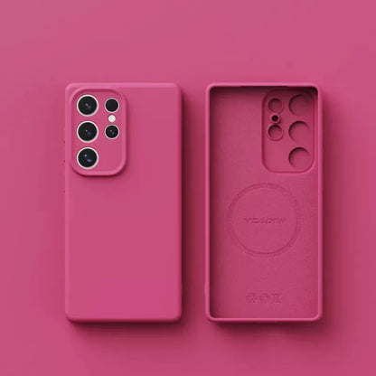 Original Liquid Silicone Magnetic Phone Case Samsung Galaxy S26 S25 S24 S23 S 26 Ultra Plus Cases