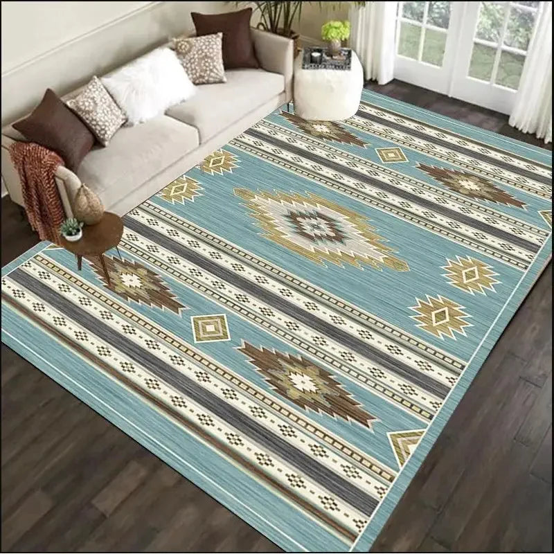 Bohemian Vintage Area Rug – Persian Floral Pattern for Living Room & Bedroom