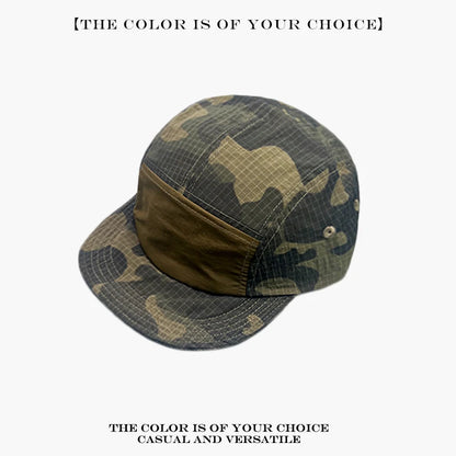 Camo Quick-Dry Baseball Cap – Unisex Color Block Peaked Hat