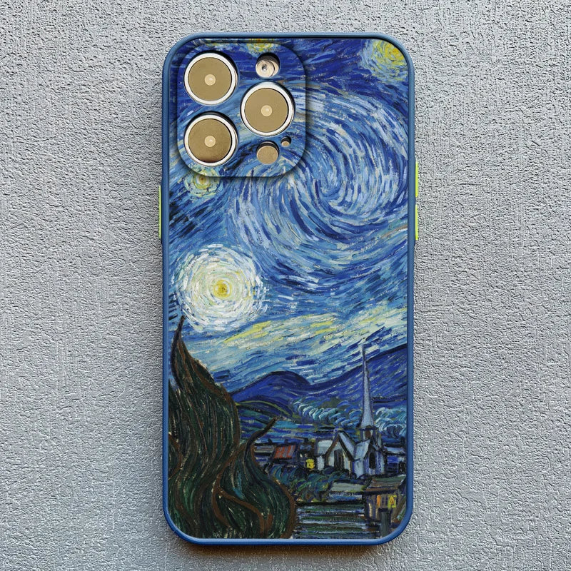 Van Gogh Oil Painting Phone Case for iPhone 17 16 15 14 13 12 11 X Series