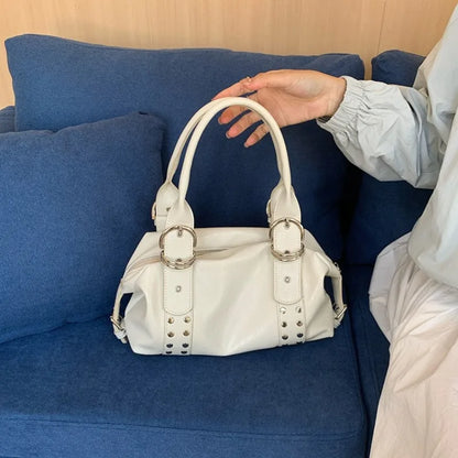 Korean Style Rivet Handheld Shoulder Underarm Bag
