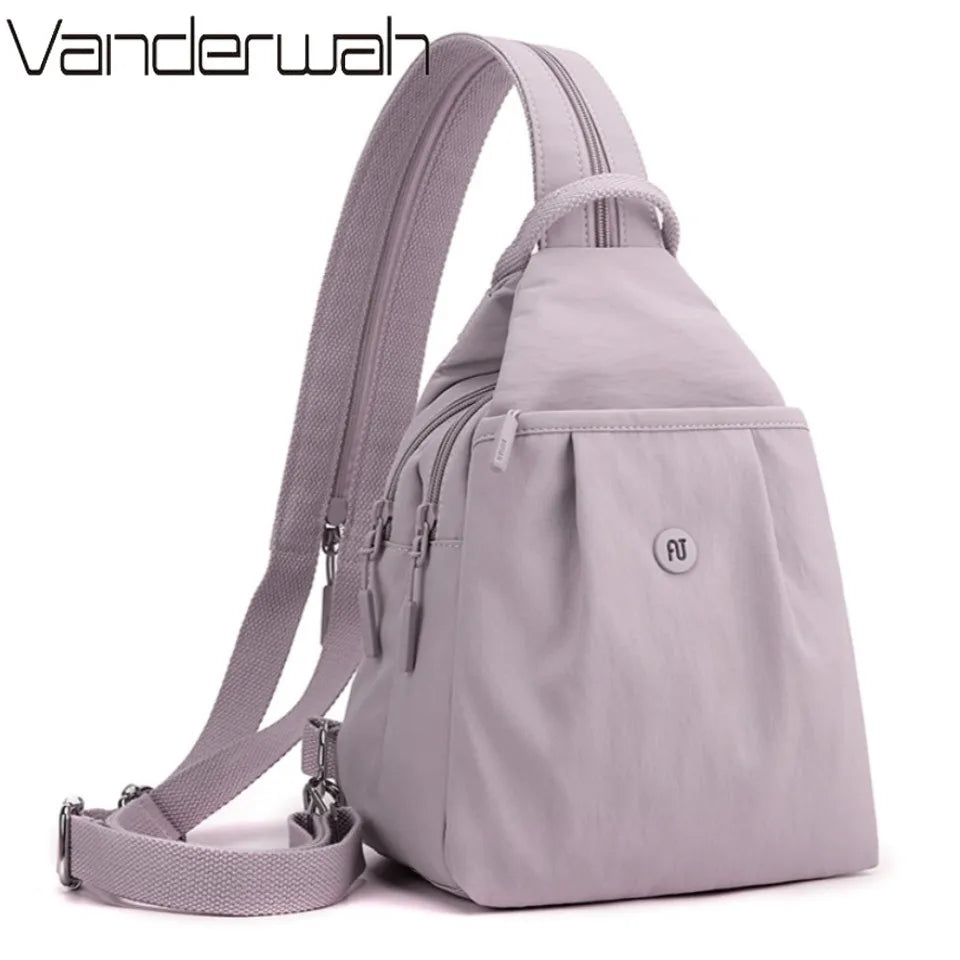 Waterproof Sling Crossbody Bag Women Multi-Functional Backpack