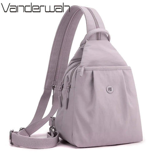 Waterproof Sling Crossbody Bag Women Multi-Functional Backpack