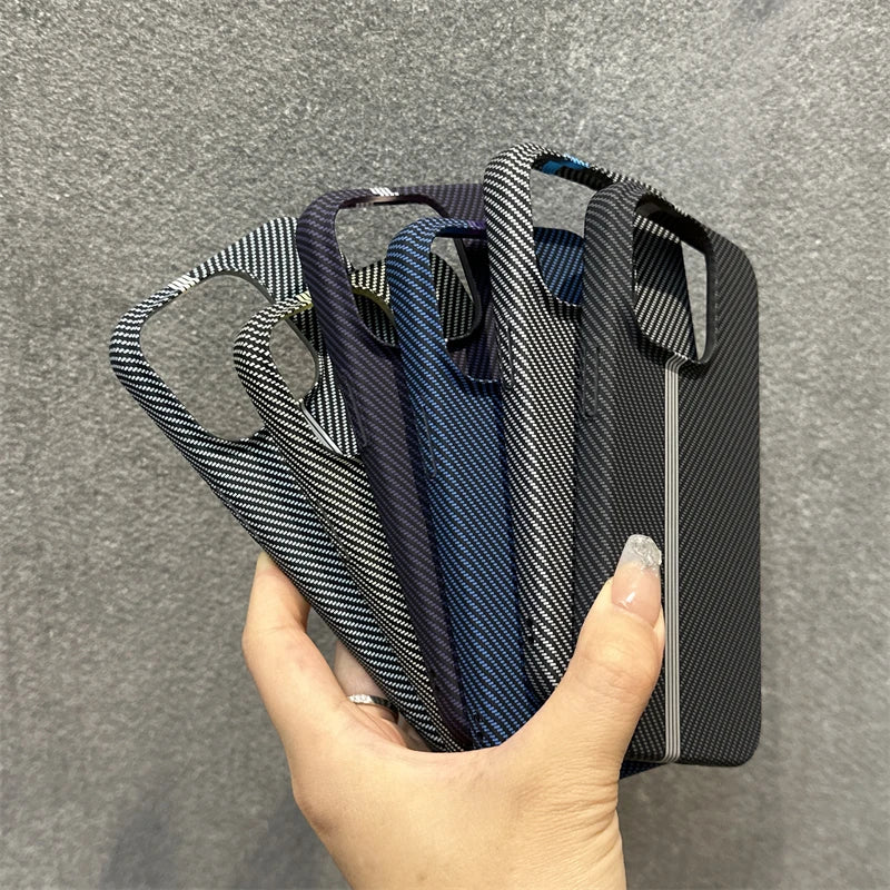 Carbon Fiber iPhone Case – Ultra Slim Shockproof PC Bumper Cover