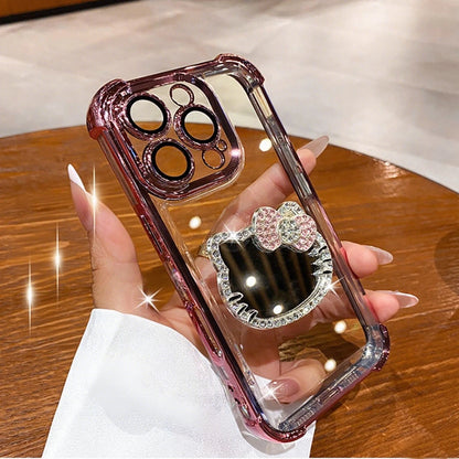Kitty Mirror Electroplated Clear Samsung Galaxy Phone Case