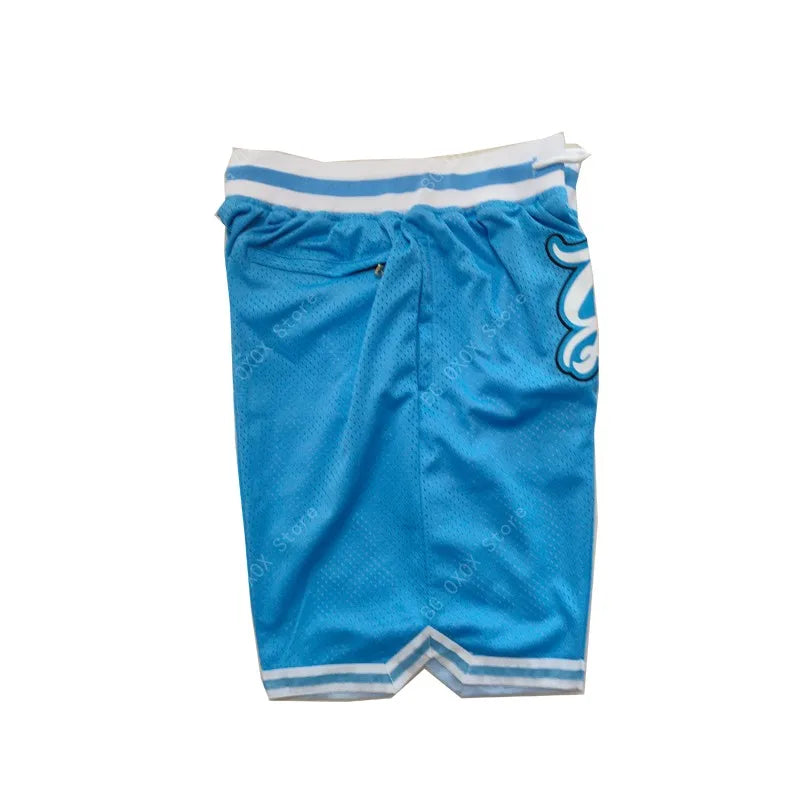 Carolina Basketball Shorts – Stitched Embroidery with Pockets